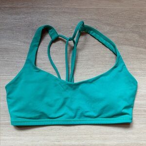 lululemon athletica Emerald Green Strappy Sports Bra